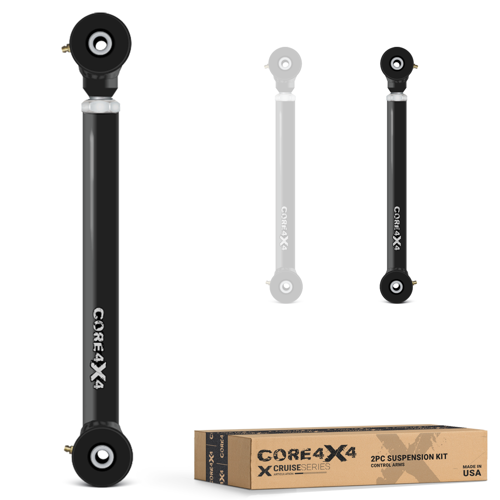 Jeep Wrangler JK / JKU 07-18 2pc Cruise Series Rear Lower Adjustable Control Arms