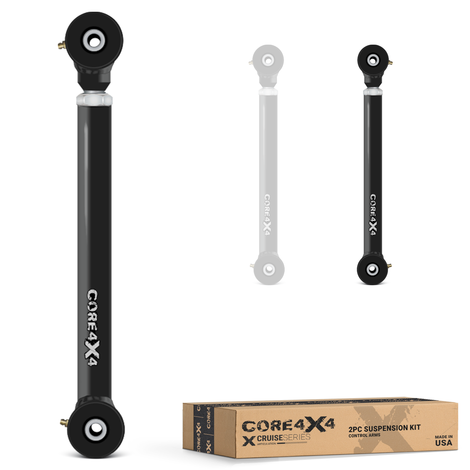 Jeep Wrangler JL / JLU 18+ 2pc Cruise Series Rear Lower Adjustable Control Arms