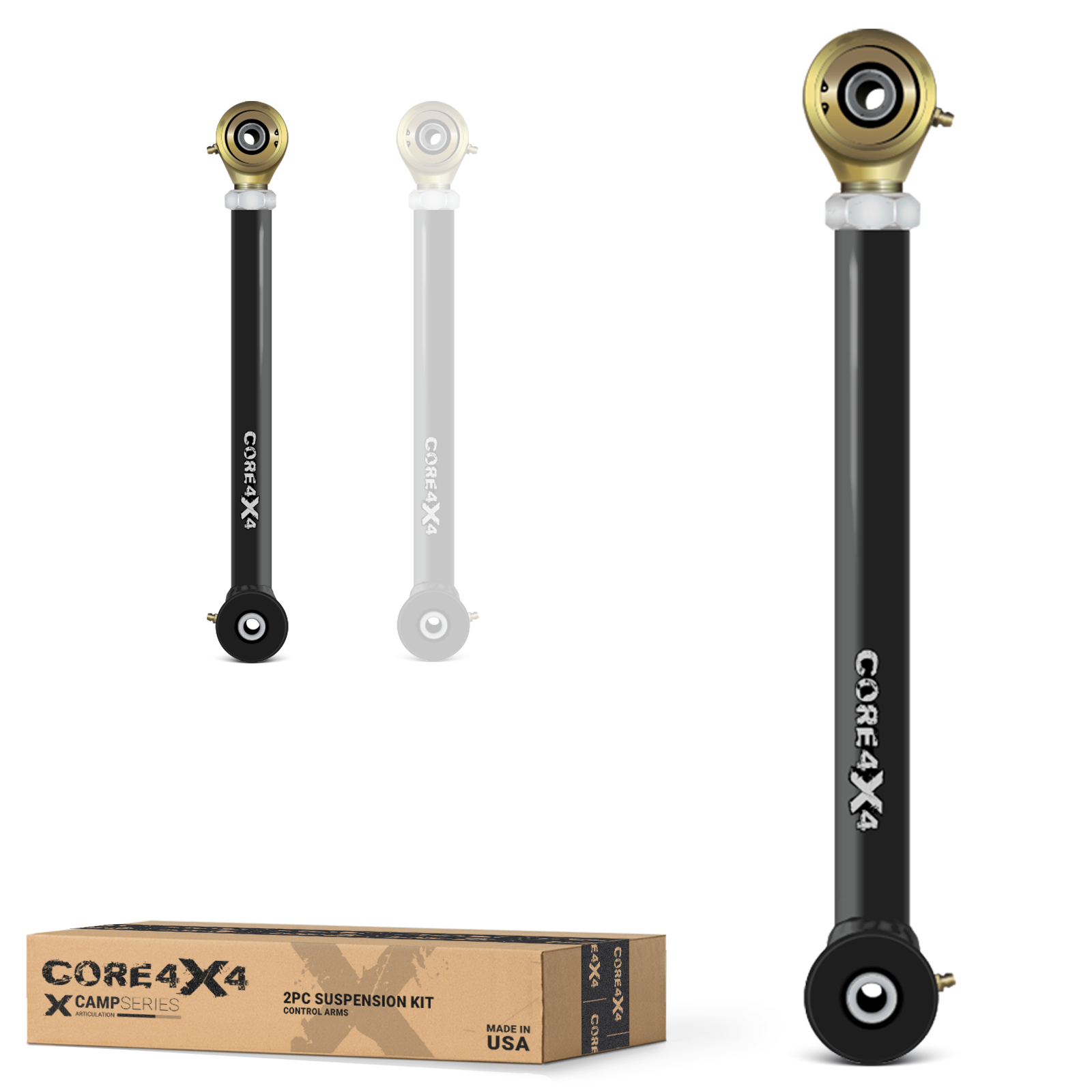 Jeep Wrangler JK / JKU 07-18 2pc Camp Series Rear Lower Adjustable Control Arms