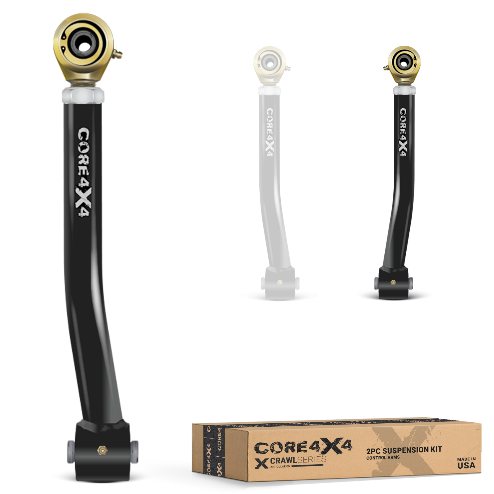 Jeep Wrangler JL / JLU 18+ 2pc Crawl Series Rear Lower Adjustable Control Arms