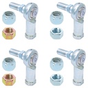 RockJock Adjustable Sway Bar End Link Rod End Pack for Steel Arms, Heim Style