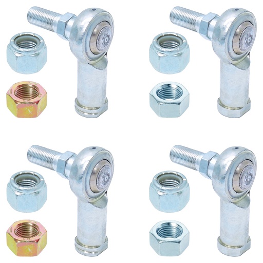 [CE-99005R] RockJock Adjustable Sway Bar End Link Rod End Pack for Steel Arms, Heim Style