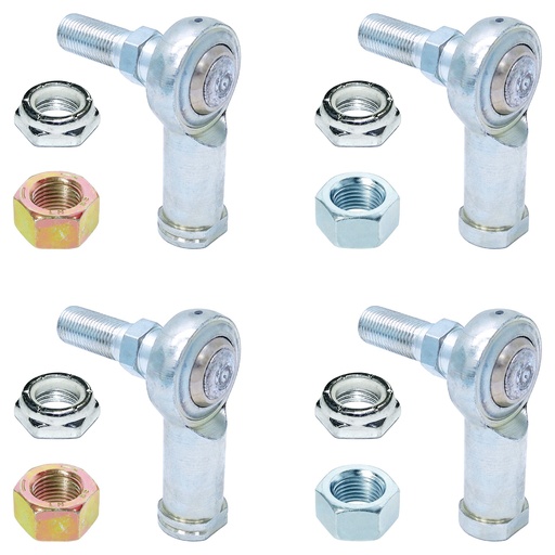 [CE-99005RA] RockJock Adjustable Sway Bar End Link Rod End Pack for Aluminum Arms, Heim Style
