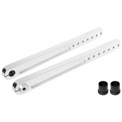 [RJ-202005-101] Antirock Aluminum PreRunner Arms, 21 in.-27 in. Long C-C, 35 Spline, Incl. Hardware