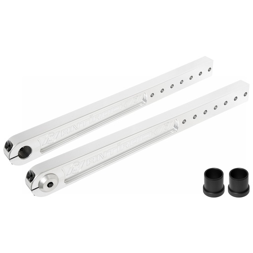 [RJ-202005-103] Antirock Aluminum PreRunner Arms, 27 in.-33 in. Long C-C, 35 Spline, Incl. Hardware
