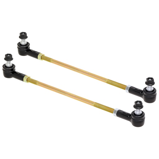 [RJ-203002-101] RockJock Adjustable Sway Bar End Link Kit (14 in. Long Rods w/ Sealed Rod Ends and Jam Nuts, pair)