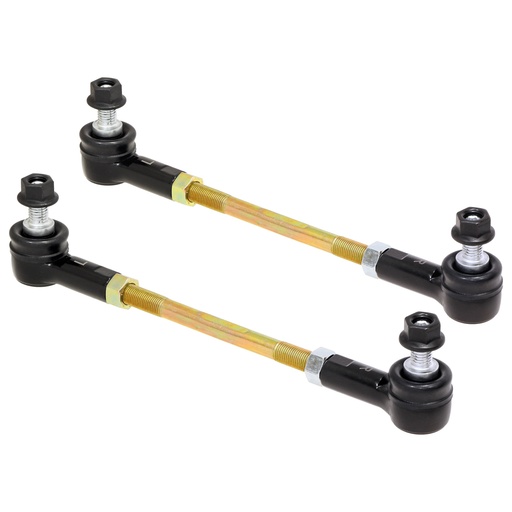 [RJ-203004-101] RockJock Adjustable Sway Bar End Link Kit (8 1/2 in. Long Rods w/ Sealed Rod Ends and Jam Nuts, pair)