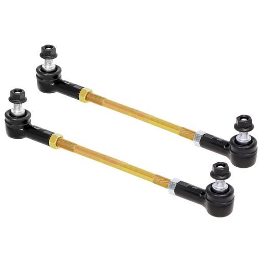 [RJ-203005-101] RockJock Adjustable Sway Bar End Link Kit (10 1/2 in. Long Rods w/ Sealed Rod Ends and Jam Nuts, pair)