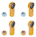 RockJock Adjustable Sway Bar End Link Rod End Pack for JT Rear w/ Antirock