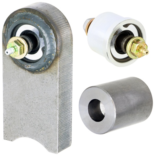 [CE-9102K] Johnny Joint Kit, TJ/LJ/XJ/MJ Front End Housing, (30 or 44), Greasable 7/16 in. Thru Bolts, Reqs. Welding