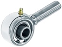Johnny Joint Rod End, 2 in., Polished Stainless Steel Narrow, 3/4 in.-16 LH Threads, 2 in. x .515 in. Ball