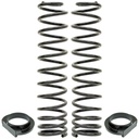 RockJock Front Coil Springs, JL, 4 in. Lift, Incl. Urethane Isolators, Pair