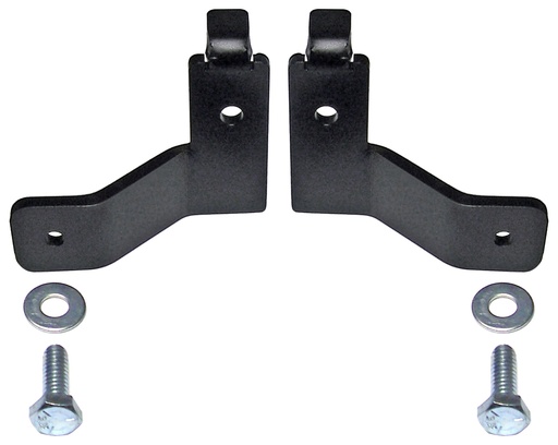 [CE-9807FBLBK] RockJock Brake Line Relocation Bracket Kit, JK Front