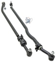 RockJock Currectlync Steering System, JK, w/Flipped Drag Link, 1.65 in. Dia. Tube Tie Rod, 1.3 In. Dia. Forged Drag Link/Forged Tie Rod Ends, Premium Jam Nuts And Adjuster,