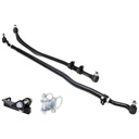 RockJock Currectlync JL/JT Steering System incl. organically shaped, forged drag link, 42mm chromoly tie rod tube, forged steel ends, stabilizer shock brackets