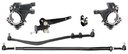 RockJock Currectlync JL/JT High Steer Kit for Stabilizer Shock and Rubicon Axle. Incl. Knuckles, Drag Link, Tie Rod, Trac Bar Reloc/Shock Mount Axle, Shock Tie Rod Clamp