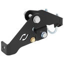 RockJock Currectlync JK High Steer Front Trac Bar Relocation and Steering Stabilizer Shock Mount Axle Bracket for use with JL/JT Trac Bar