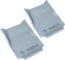 RockJock Lower Control Arm Bracket Skid Plates, TJ/LJ/XJ/MJ/ZJ Front, Pair, Requires Welding