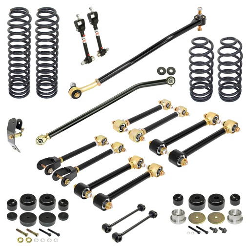 [RJ-TJ0001-101] RockJock Pro Edition Johnny Joint Suspension System for TJ, 4 in. lift
