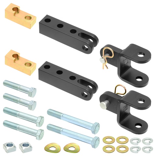 [CE-9033TJ] RockJock Tow Bar Mounting Kit, TJ/LJ Front, Bolt-On, Incl. Mounting Hardware, Works w/Stock/And Most Aftermarket Bumpers, For Use w/ Common Tow Bars