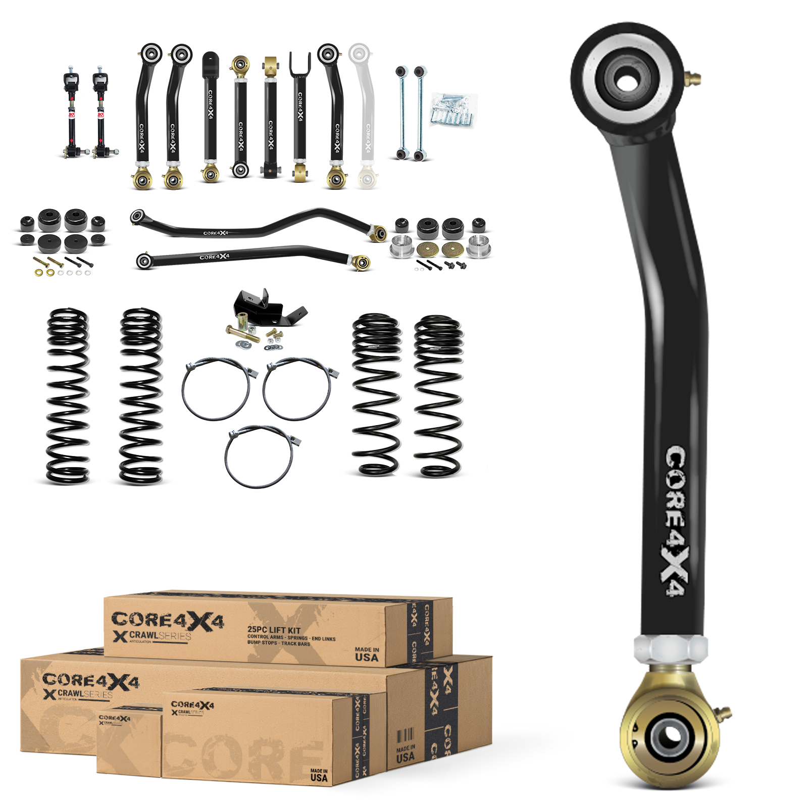 Jeep Wrangler TJ 97-06 LJ 04-06 Crawl Series 3.5" Lift Kit