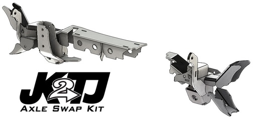 [TJ4416-GNKQ] JK2TJ Front Axle Swap Kit Dana 44 Rubicon LCA Brackets W/CAM Slot Artec Industries