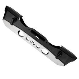 Nighthawk Front Bumper w- Aluminum Skid for JK, JL, & JT - Black Powdercoat