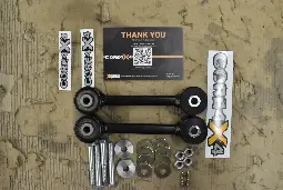[CMP-JK/JL/JT-FEL2-+2.5-BLACK-BLEM-177] JK/JKU/JL/JLU/JT Camp Series Front End Links For 2.5" Lift *Blemished*