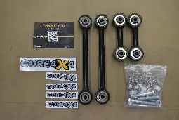 [CRL-JT-ELS4-STOCK-BLACK-BLEM-HW-56] JT Crawl Series Front & Rear End Links Stock Height w/Hardware *Blemished*