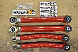 [CMP-WK-RS4-(GAS TANK BEND)-RED-OVER] WK Camp Series Rear Set Control Arms w/Bend *Overstock*