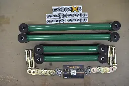 [TWN-R-15-RS4-FXD-BLT-HW-GREEN-BLEM-67] Ram 1500 Town Series Fixed Rear Set Control Arms w/Brake Line Tab & Hardware *Blemished*