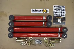 [TWN-R-15-RS4-RED-BLT-HW-BLEM-904] Ram 1500 Town Series Rear Set Control Arms w/Brake Line Tab & Hardware *Blemished*