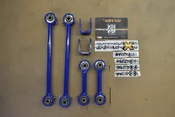 [R-25-EL2(+4)-BLUE-BLEM-92] Ram 2500 Front & Rear End Links For 4" Lift *Blemished*