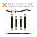 Ram 2500 14-24 6pc Front-Rear Adjustable Control Arms, Track Bar Kit