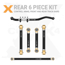 Ram 2500 14-24 6pc Front-Rear Adjustable Control Arms, Track Bar Kit